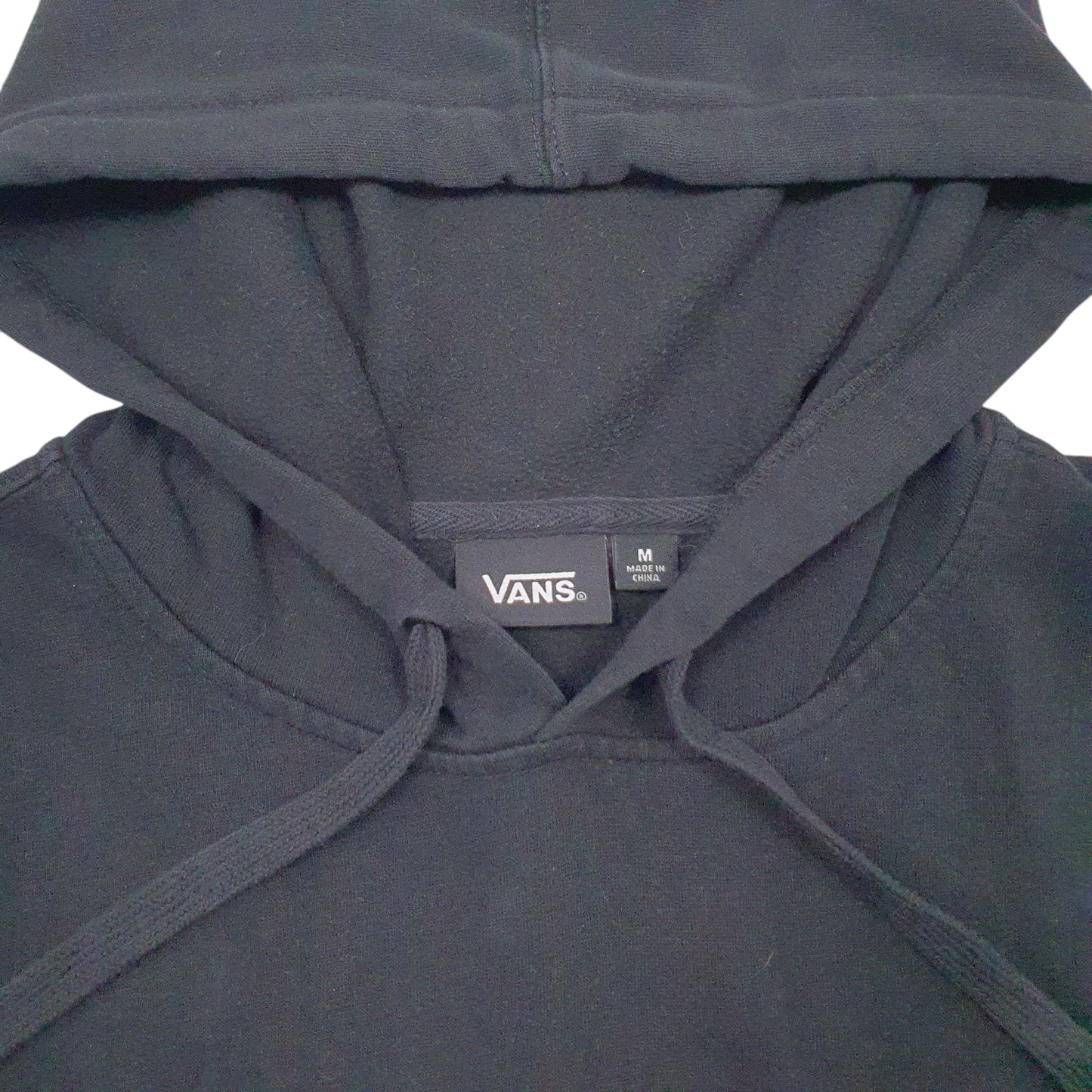 Mens Black Vans Spellout Hoodie Jumper