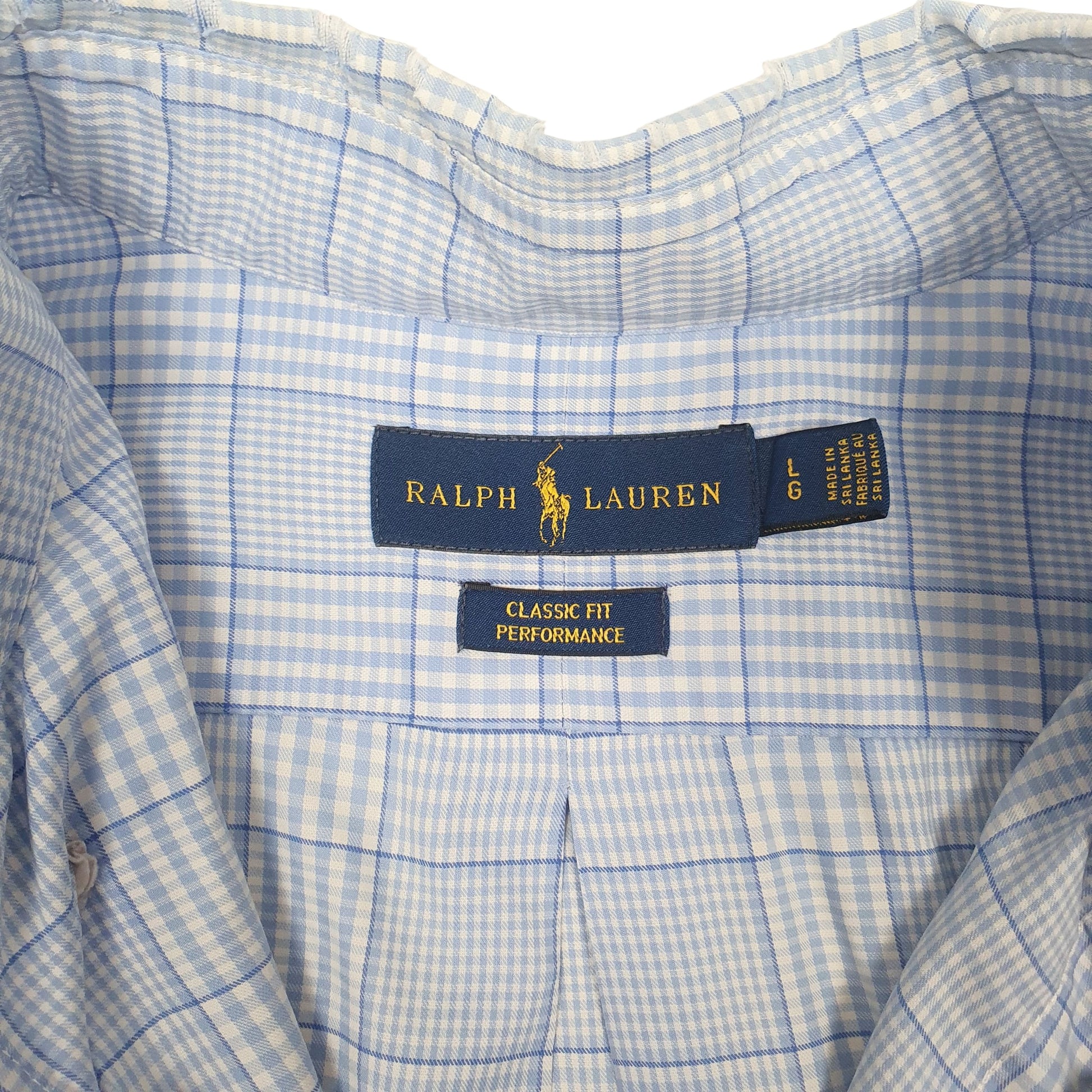 Mens Blue Ralph Lauren Performance  Shirt