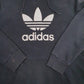 Mens Black Adidas Spellout Crewneck Jumper