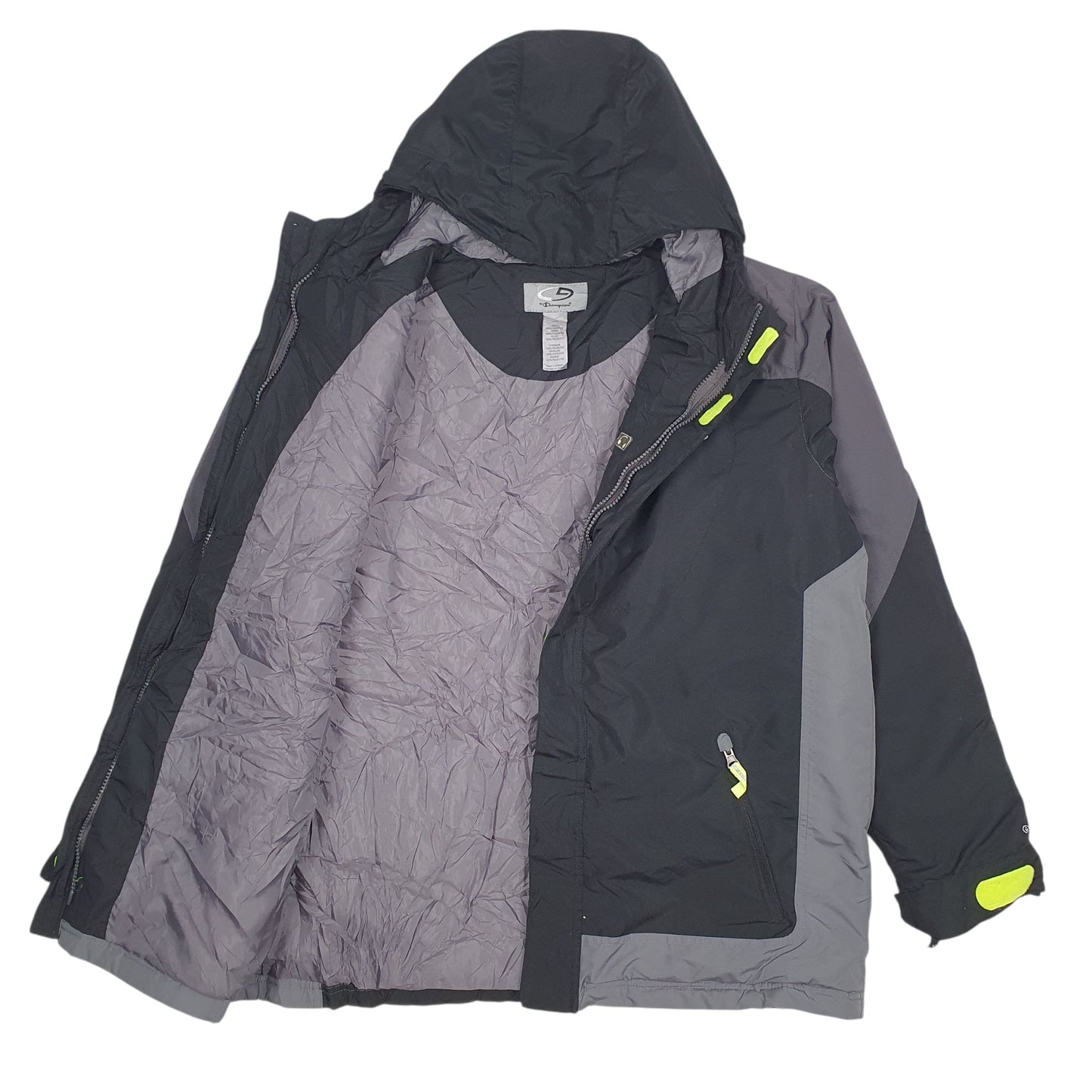 Mens Black Champion   Coat