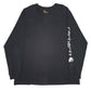 Mens Black Carhartt  Long Sleeve T Shirt