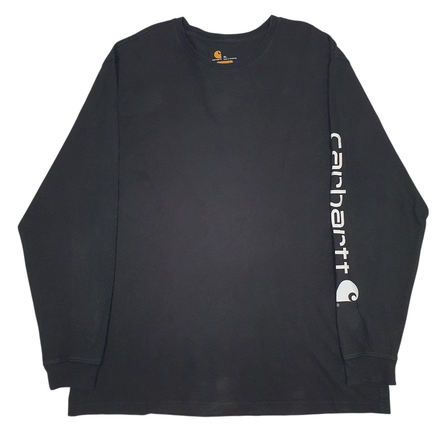 Mens Black Carhartt  Long Sleeve T Shirt