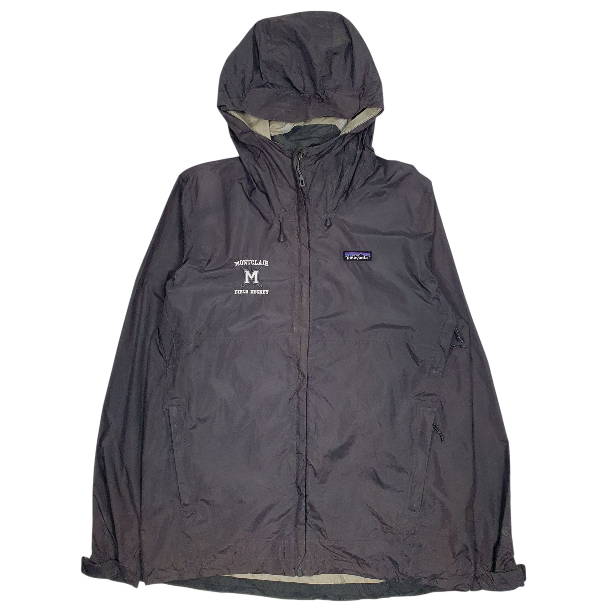 Mens Grey Patagonia Torrent Shell Montclair Field Hockey Hoodie Coat