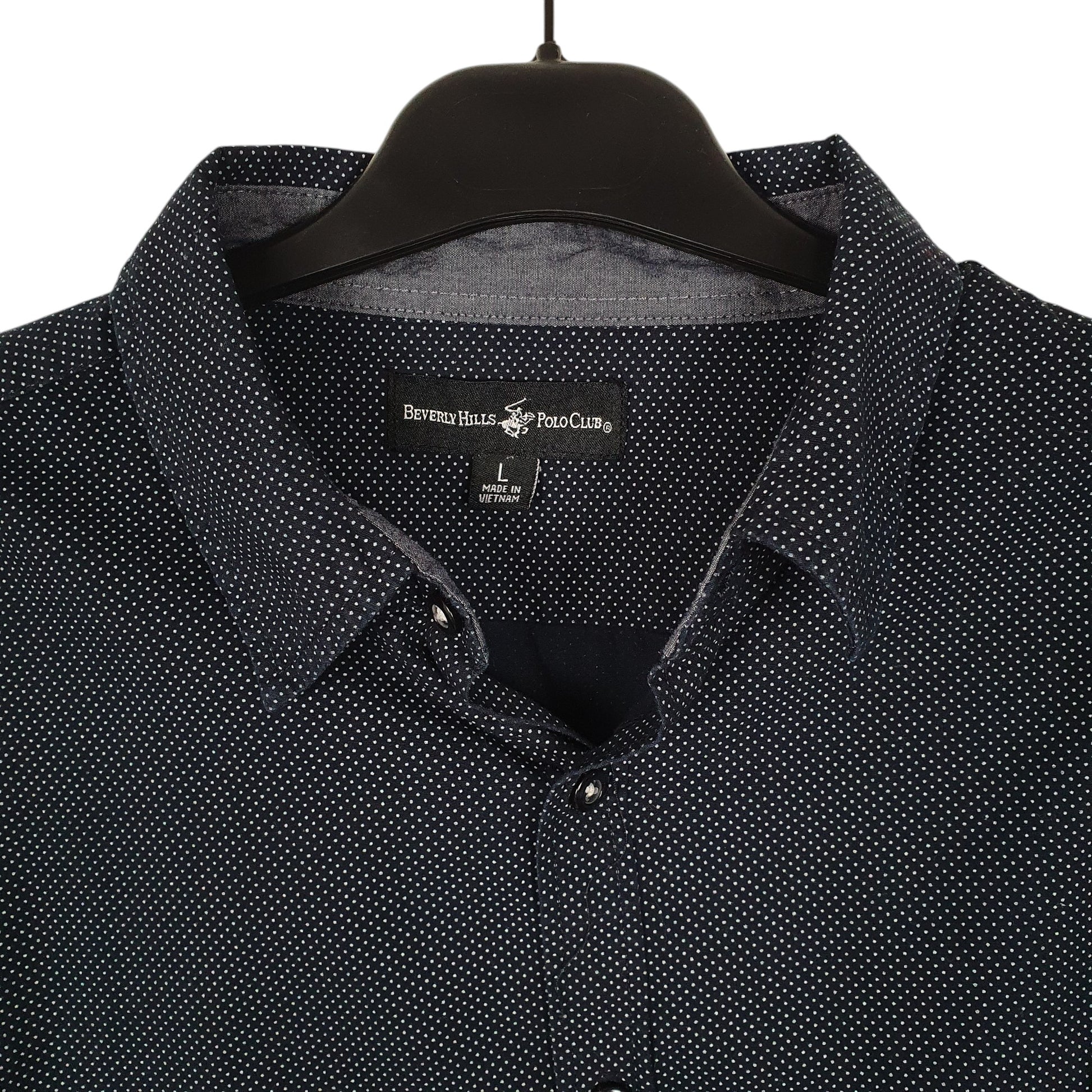 Womens Navy Beverly Hills Polo Club Cropped  Shirt
