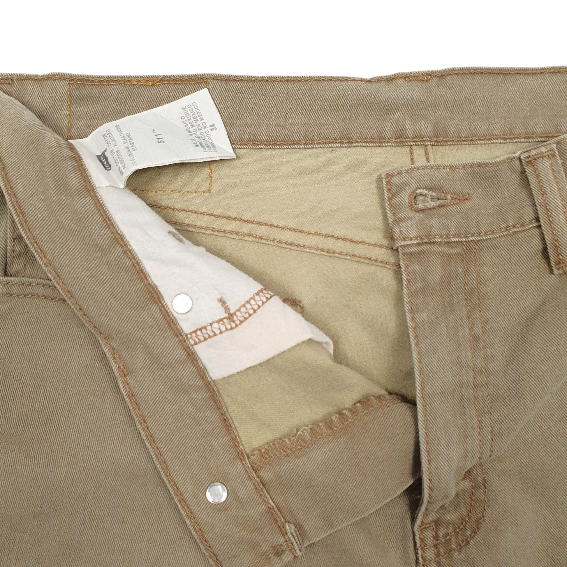 Mens Brown Levis 511 Hoodie Shorts
