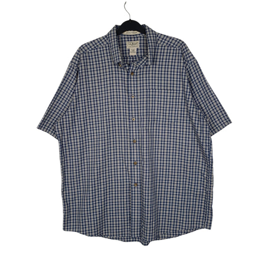 Mens Navy L.L.Bean  Short Sleeve Shirt