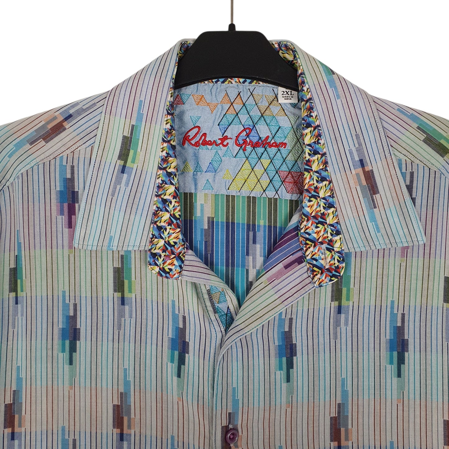 Mens Blue Robert Graham   Shirt