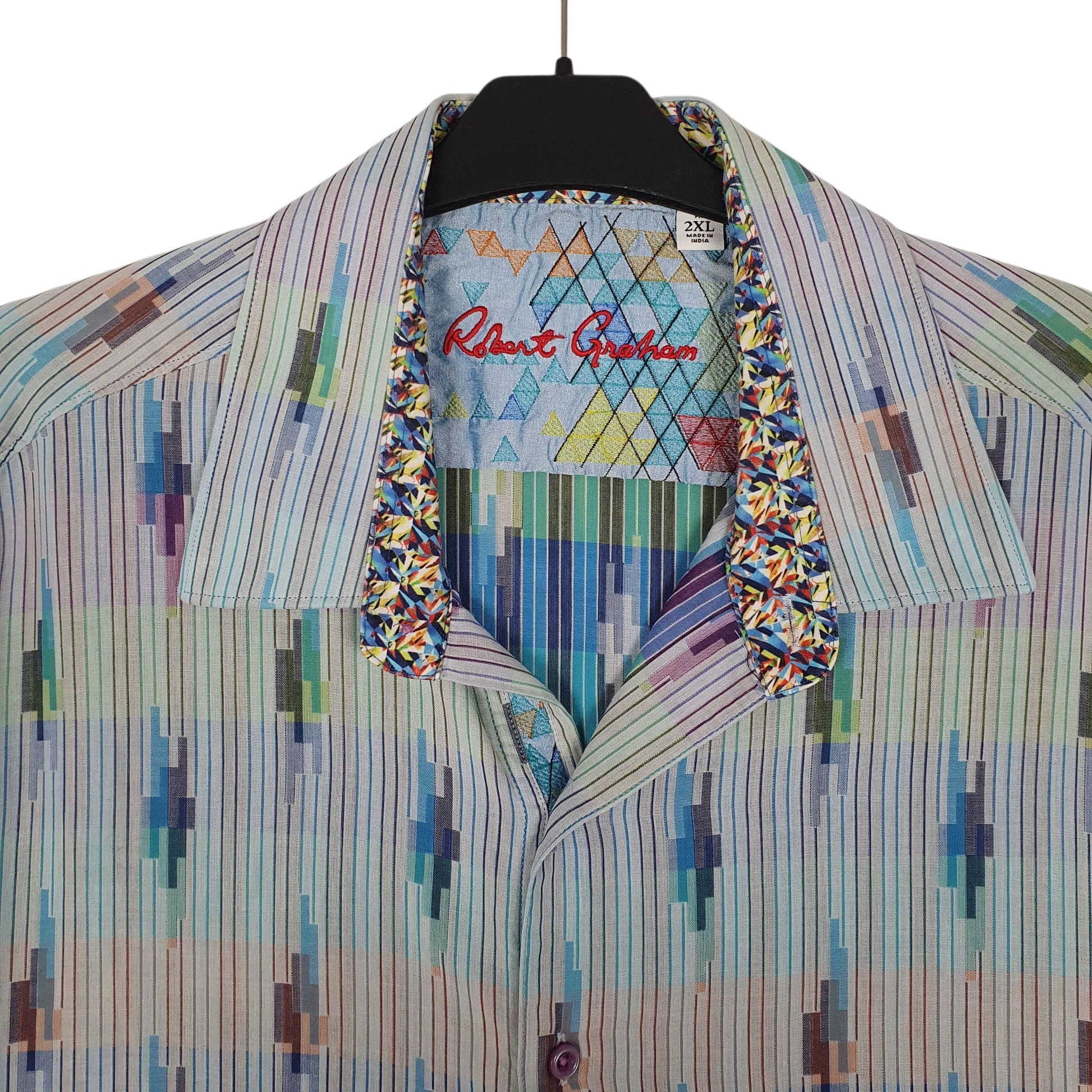 Mens Blue Robert Graham   Shirt