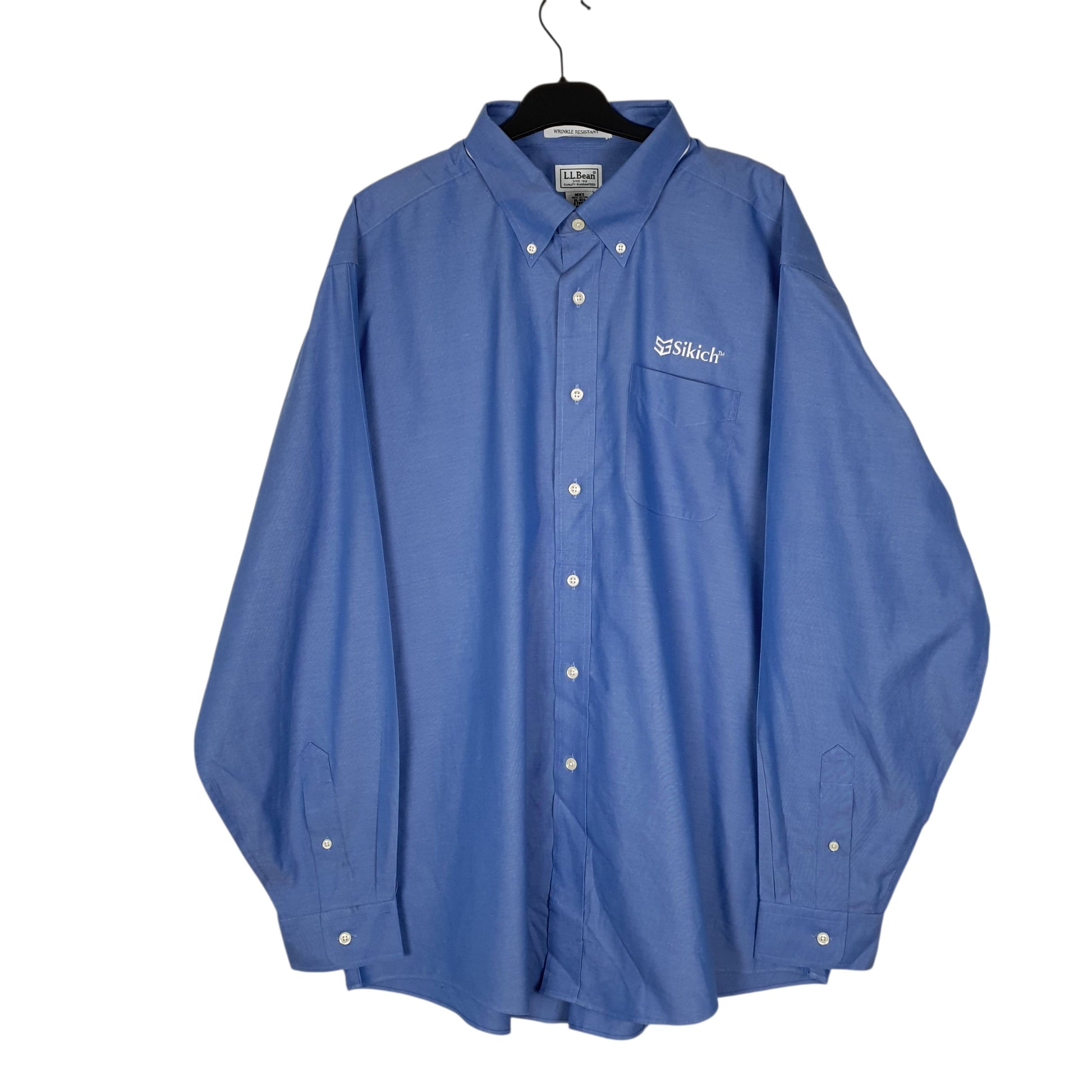 Mens Blue L.L.Bean  Long Sleeve Shirt