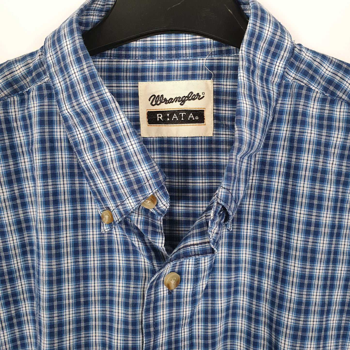 Mens Navy Wrangler Riata  Shirt