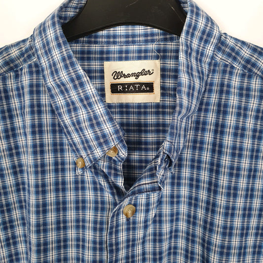 Mens Navy Wrangler Riata  Shirt