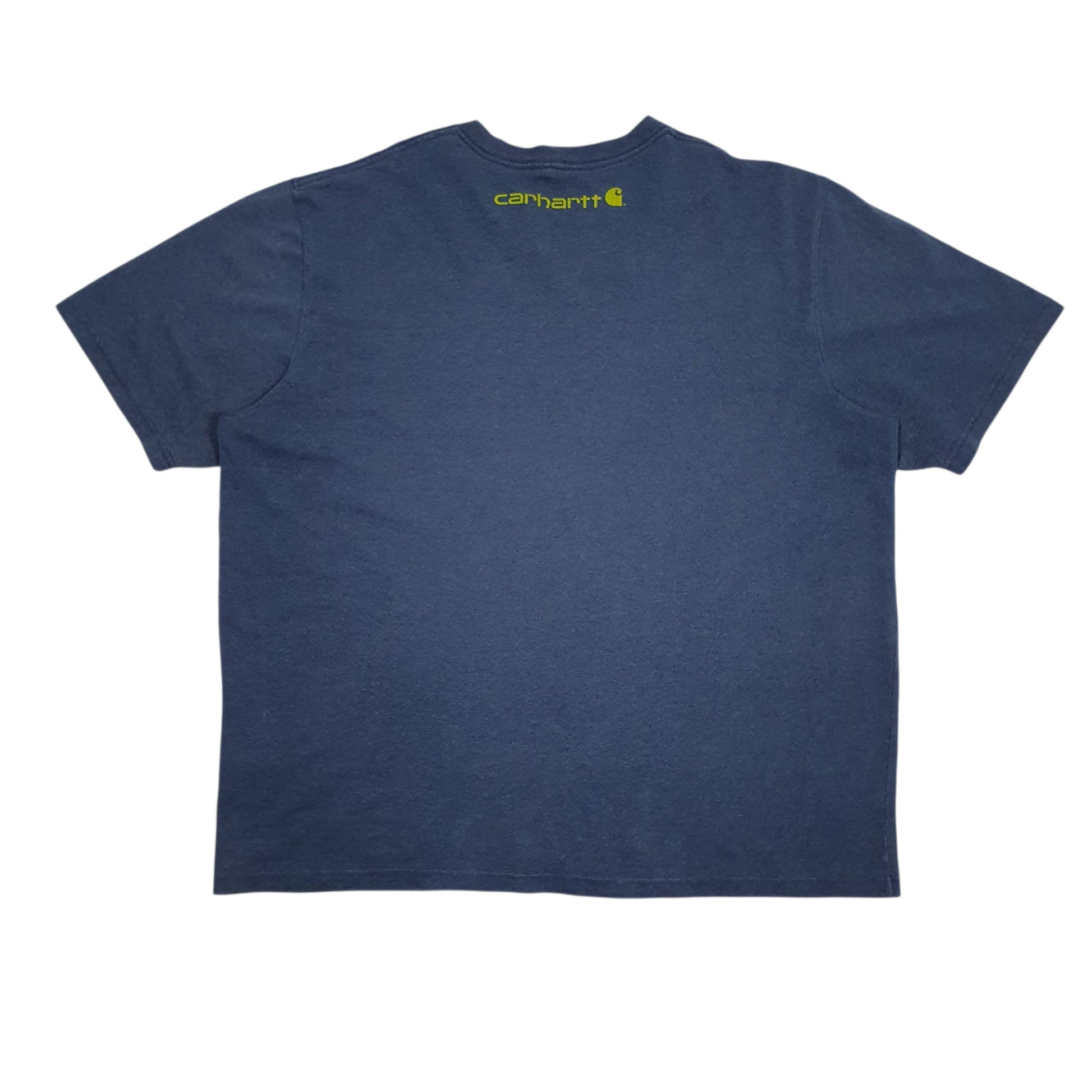 Mens Blue Carhartt K195 413 Spellout  T Shirt