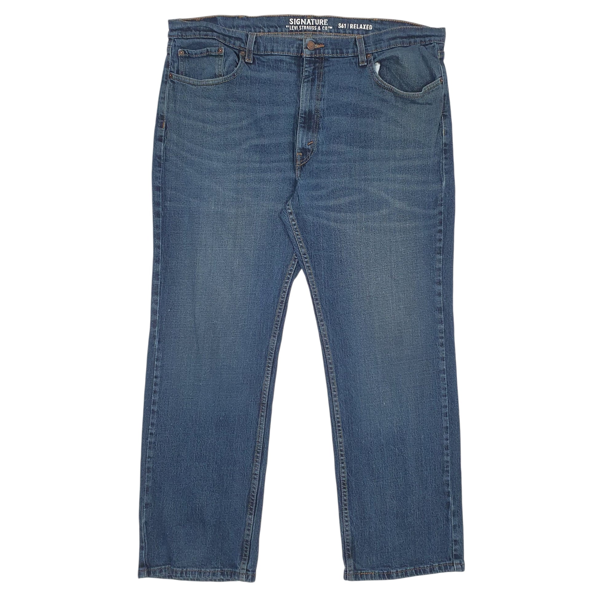Mens Blue Levis Relaxed Signature JeansW42 L30