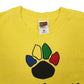 Mens Yellow Fruit Of The Loom Single Stitch Vintage 90s  T Shirt