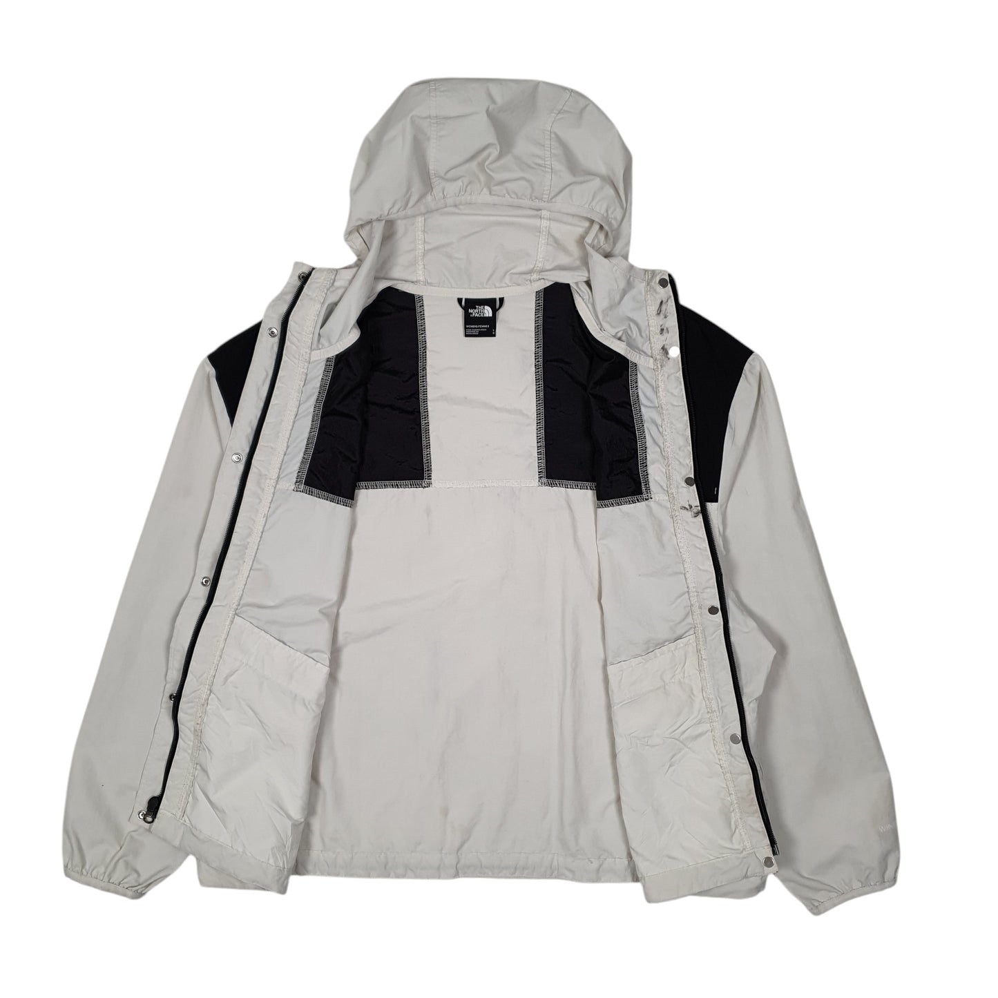 Womens White The North Face  Crewneck Coat