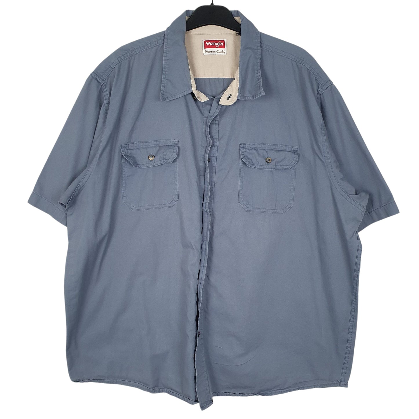 Mens Blue Wrangler  Short Sleeve Shirt