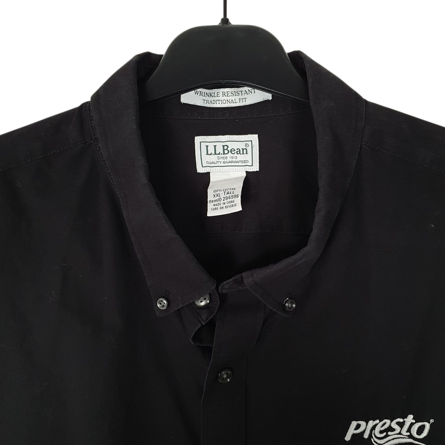 Mens Black L.L.Bean   Shirt