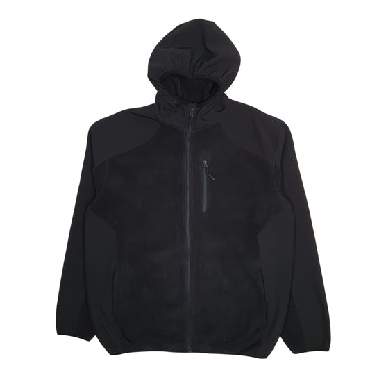 Mens Black Reebok Hoodie Full Zip Jumper