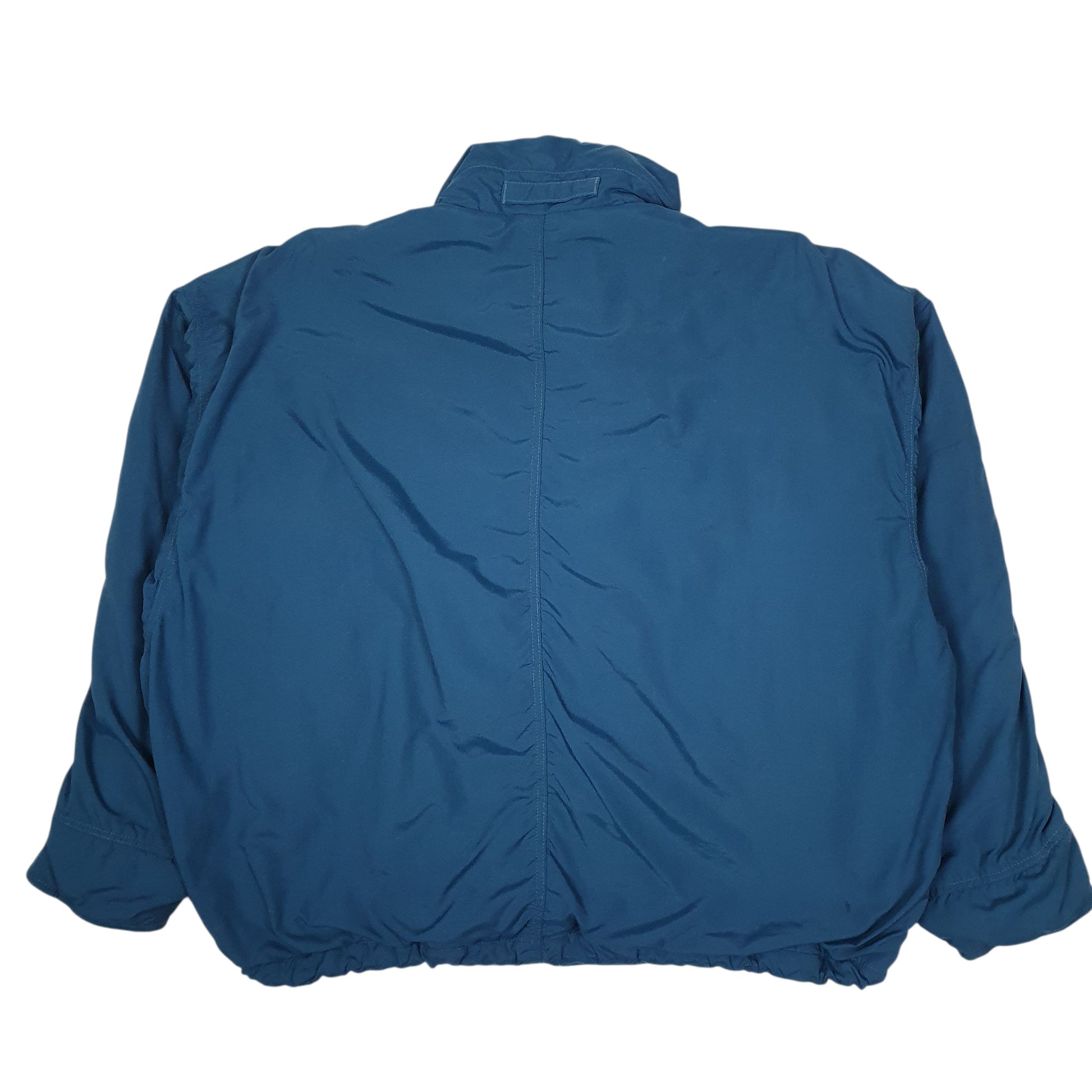 Womens Blue Patagonia Vintage 90s Fleece Lined Bomber  Coat