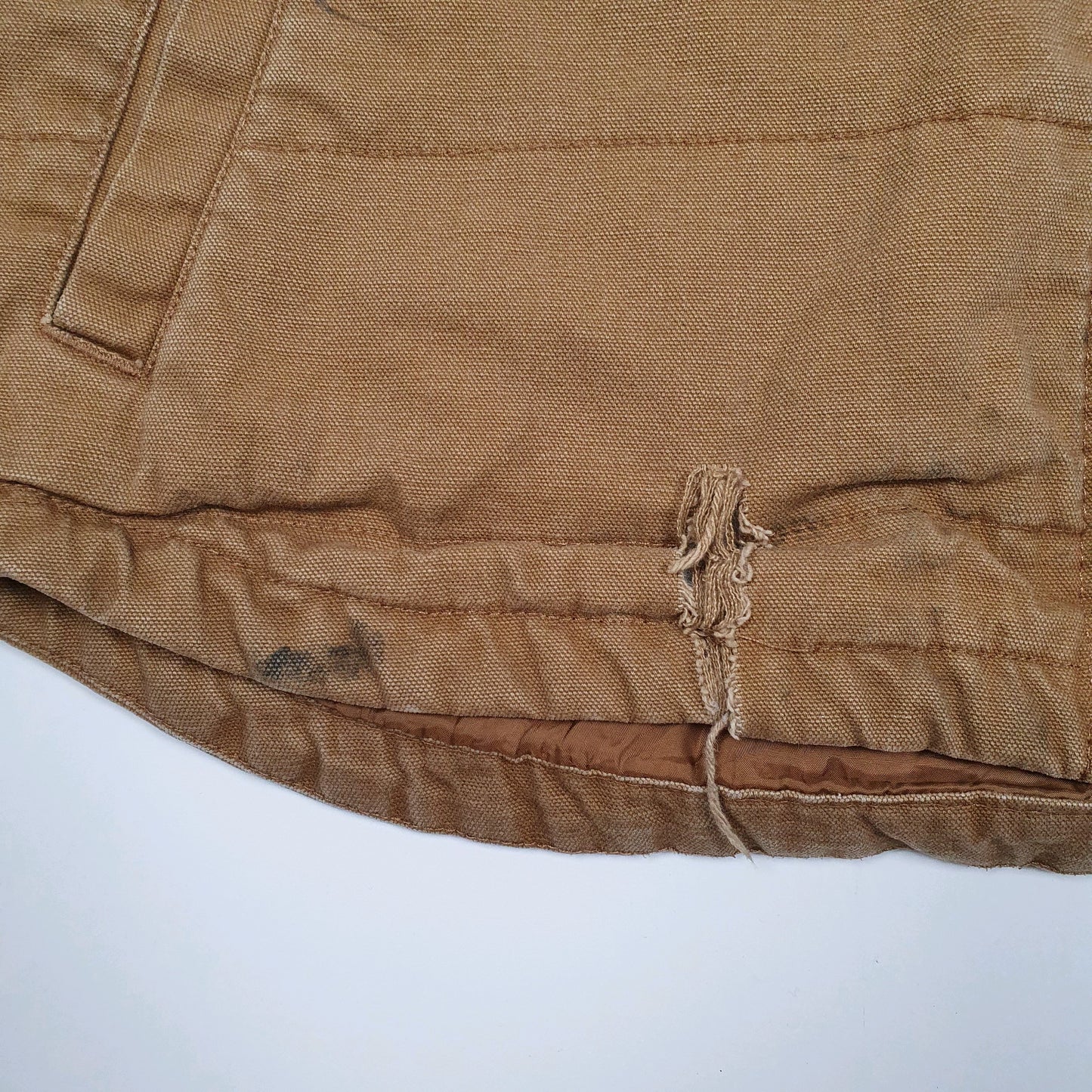 Mens Beige Wrangler Gilet Vest Hooded Crewneck Coat