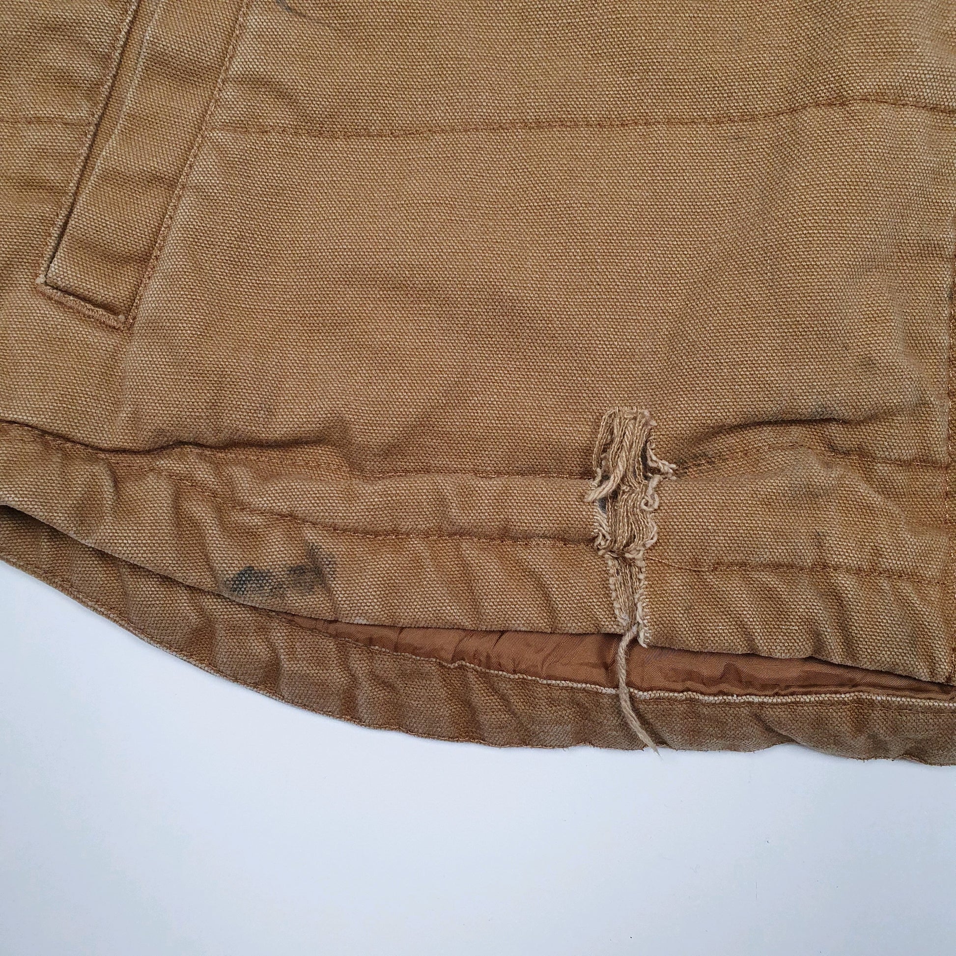 Mens Beige Wrangler Gilet Vest Hooded Crewneck Coat