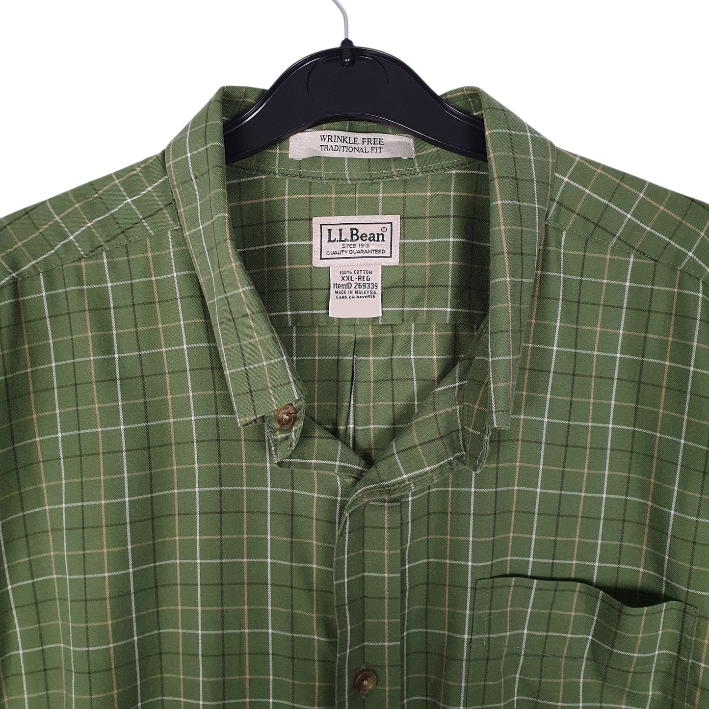 Mens Green L.L.Bean   Shirt