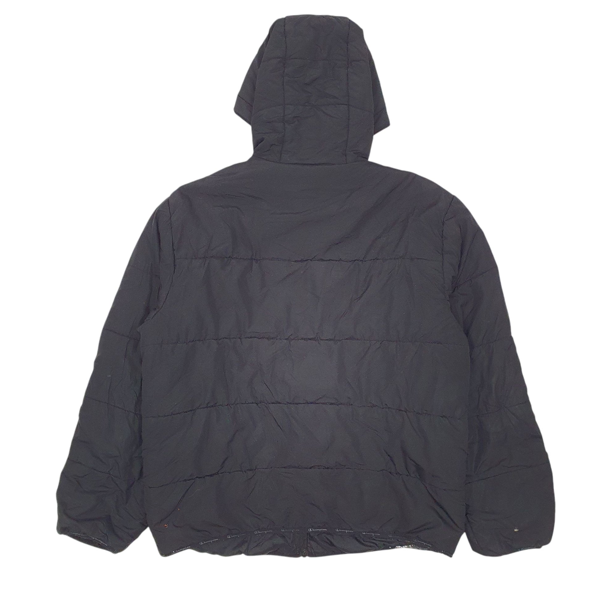 Mens Black Champion   Coat