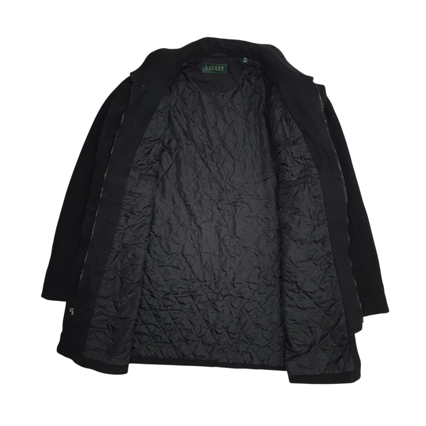 Mens Black Ralph Lauren Overcoat Trench  Coat