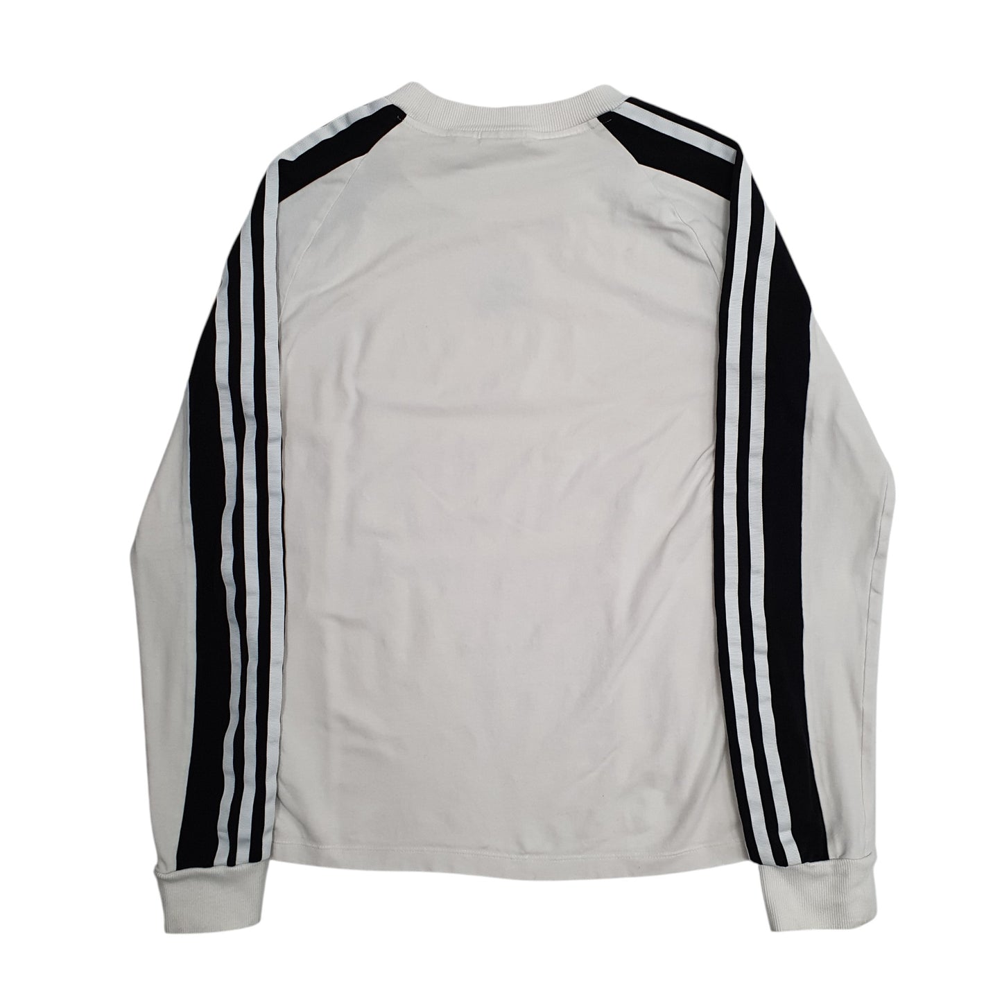 Womens White Adidas Lightweight Crewneck Jumper