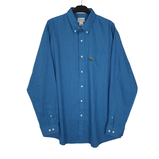 Mens Blue L.L.Bean  Long Sleeve Shirt