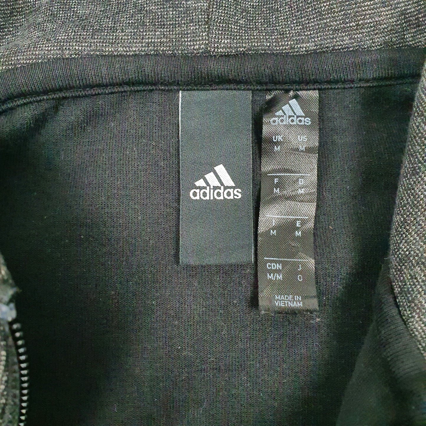 Womens Grey Adidas  Full Zip Jumper