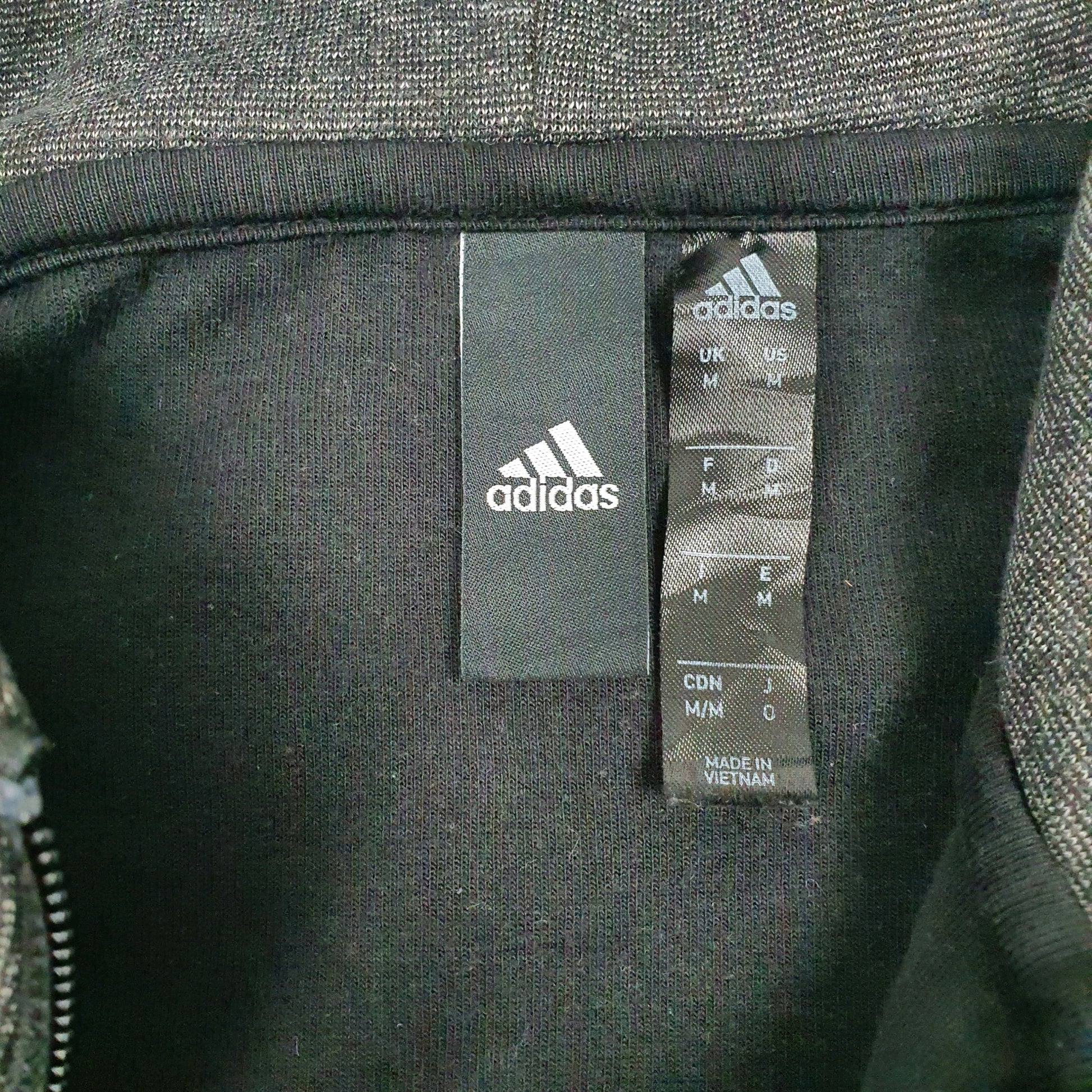 Womens Grey Adidas  Full Zip Jumper