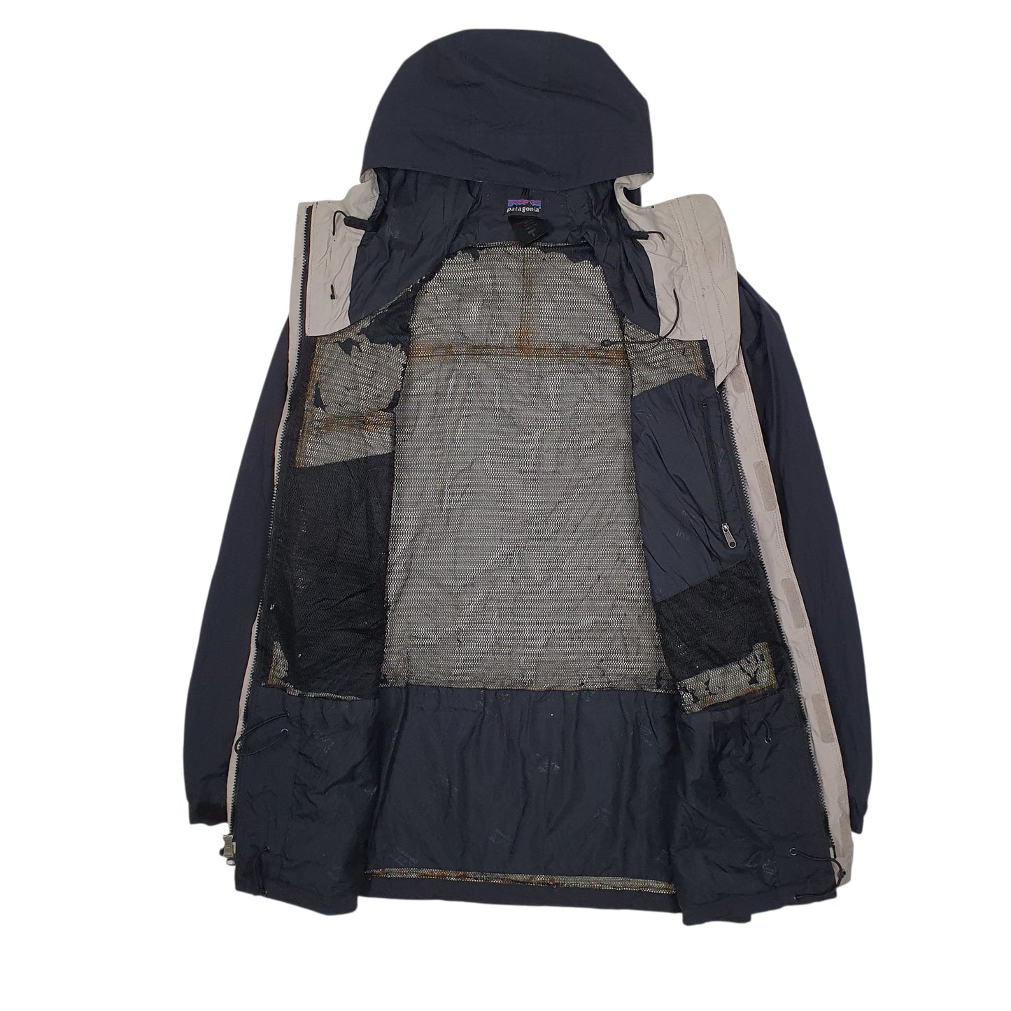 Mens Black Patagonia Storm Hooded  Coat