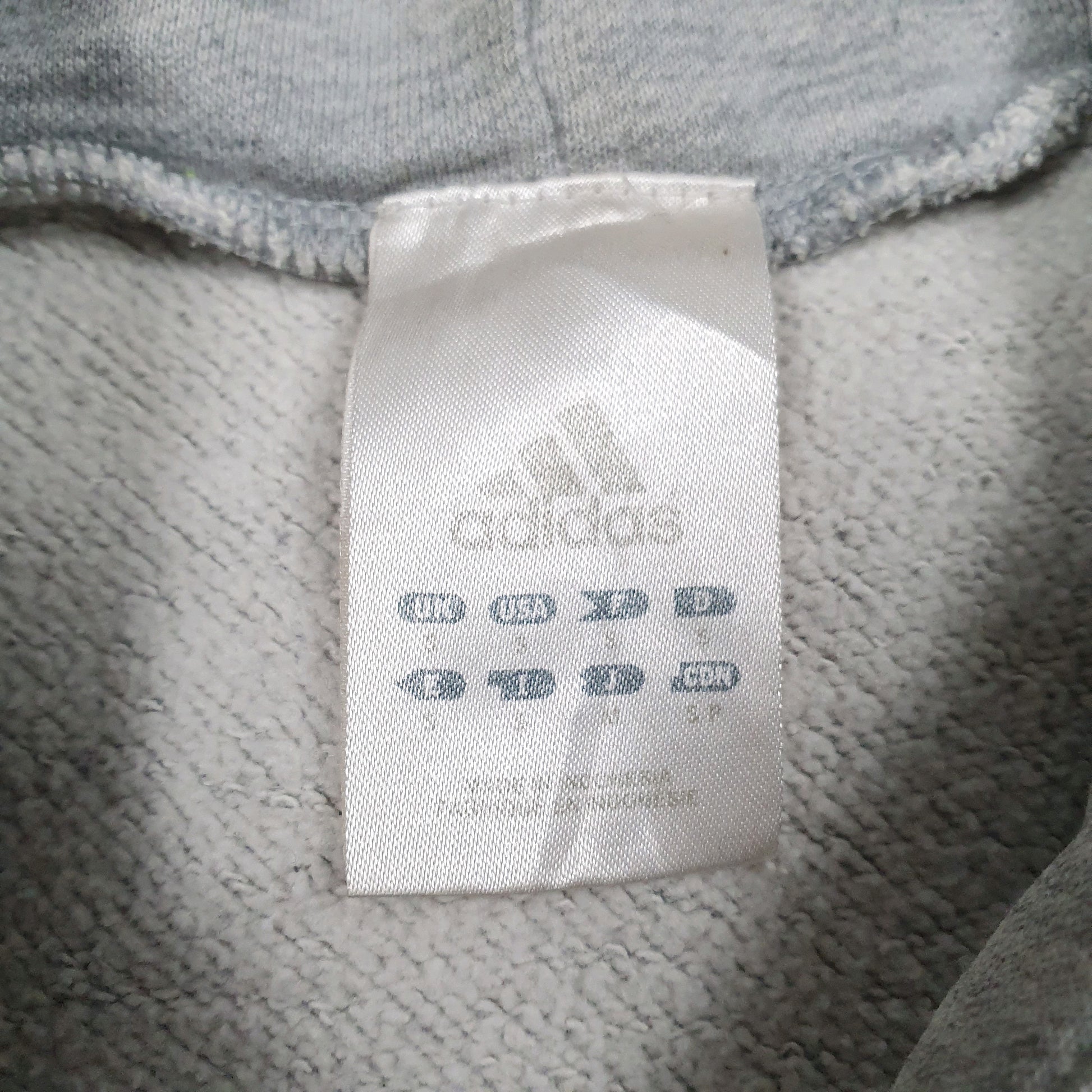 Mens Grey Adidas Baggy Softball Hoodie Jumper