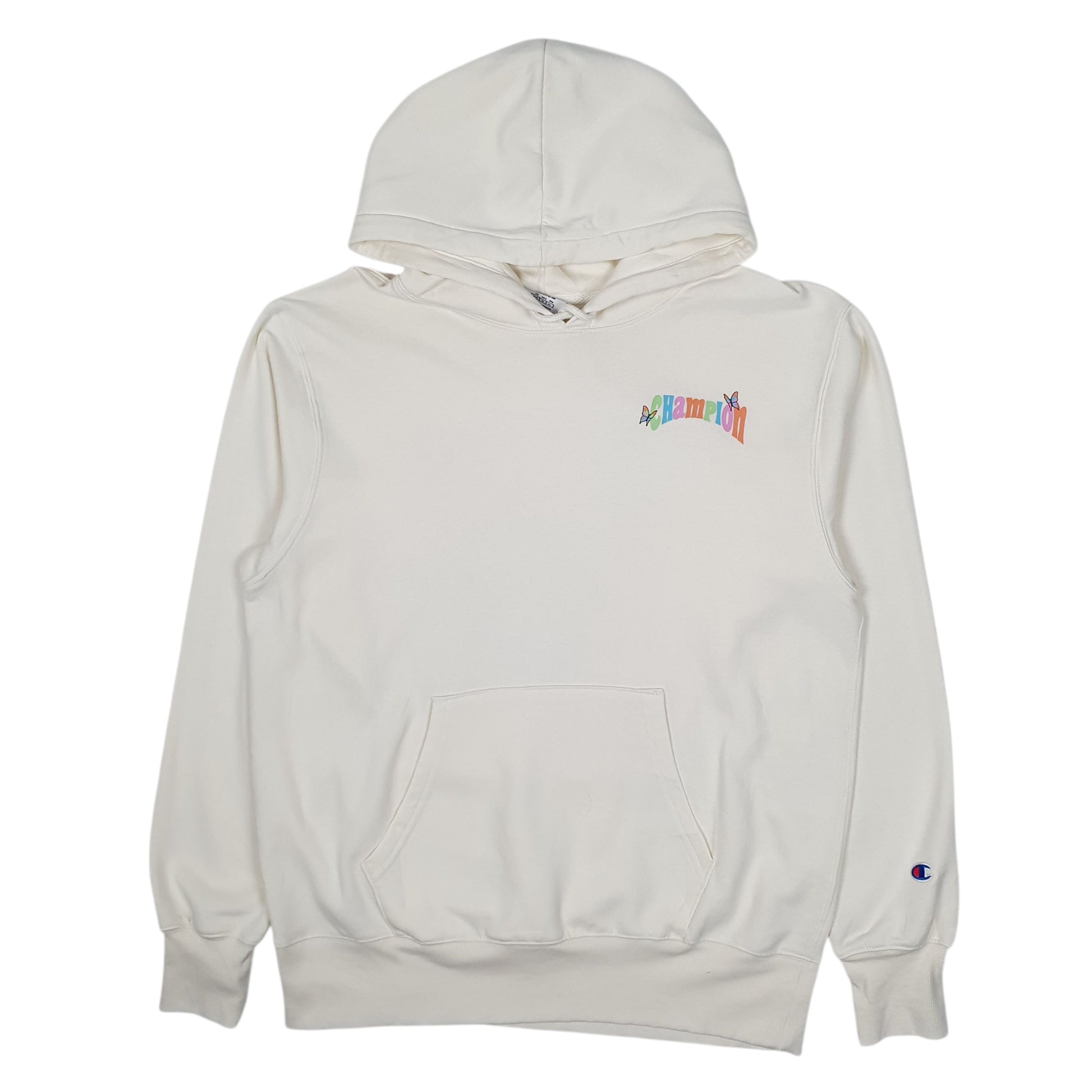 Mens Cream Champion  Hoodie Jumper