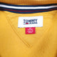 Mens Yellow Tommy Hilfiger Spellout Crewneck Jumper