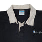 Mens Black Champion Rugby Shirt Crewneck Jumper