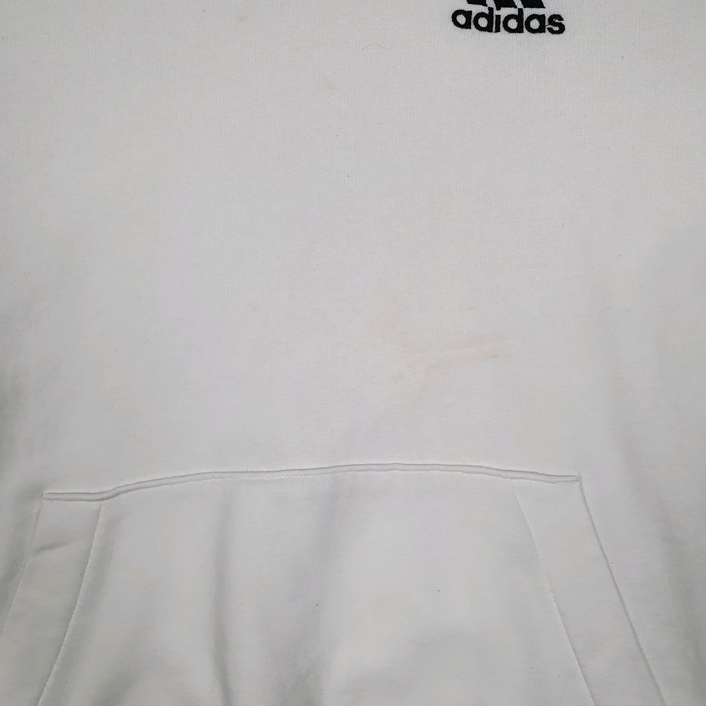 Mens White Adidas  Hoodie Jumper