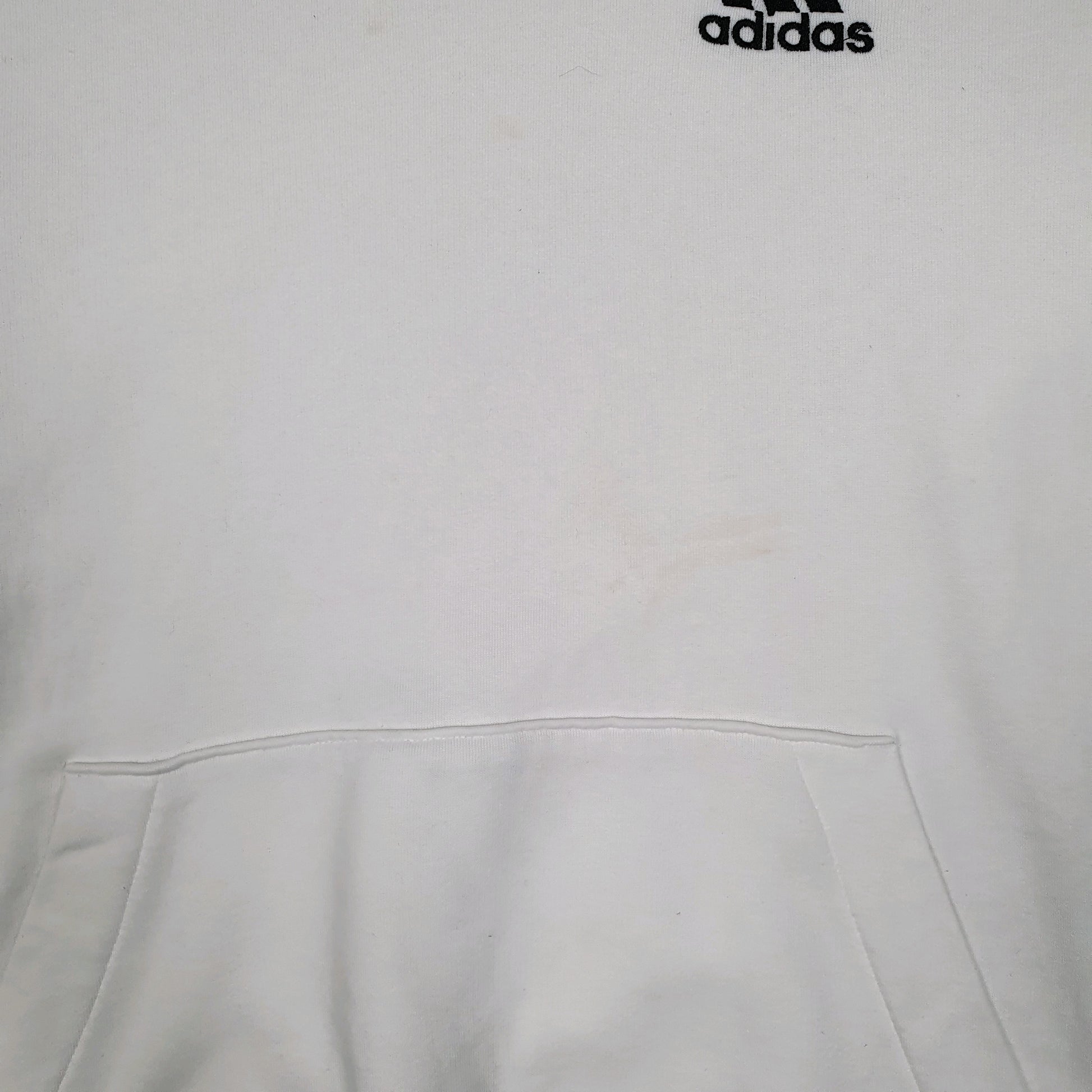 Mens White Adidas  Hoodie Jumper