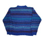 Mens Blue Concrete Mix Funky Crewneck Jumper