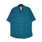 Mens Blue L.L.Bean Organic Short Sleeve Shirt