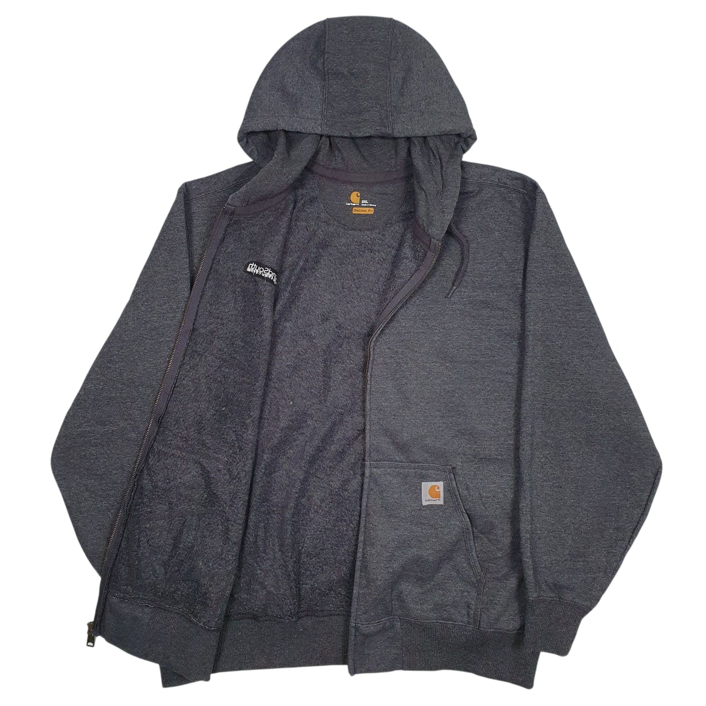 Mens Grey Carhartt  Full Zip Jumper