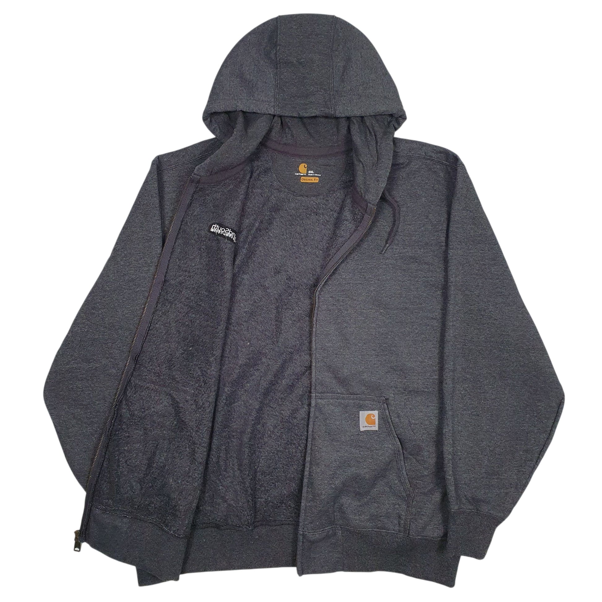 Mens Grey Carhartt  Full Zip Jumper