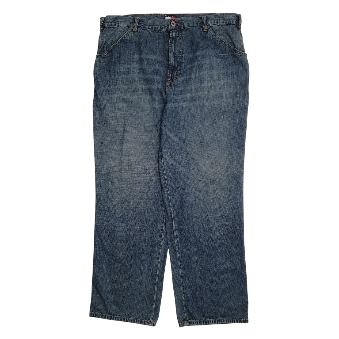 Mens Blue Tommy Hilfiger Vintage 00s Baggy Casual JeansW40 L32
