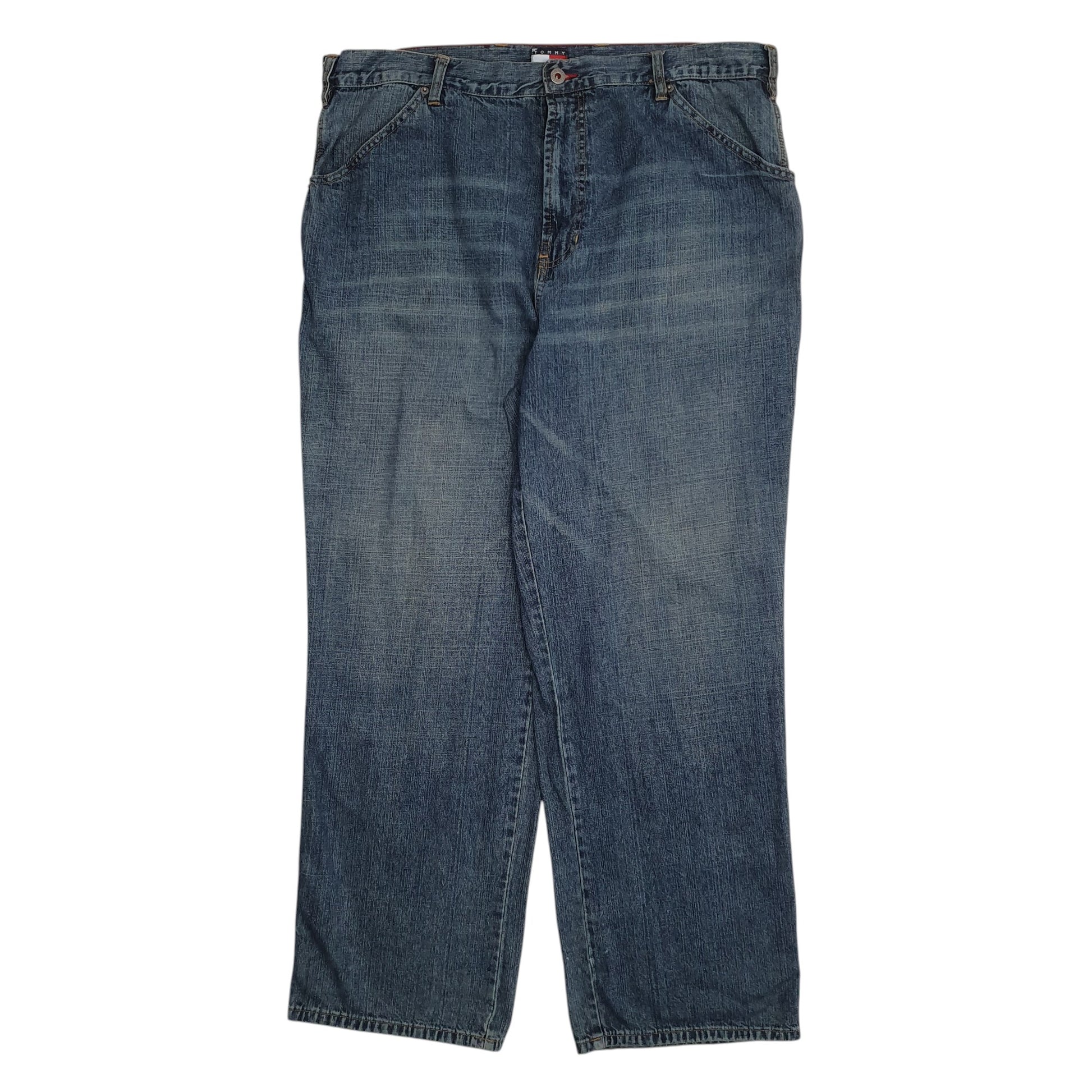 Mens Blue Tommy Hilfiger Vintage 00s Baggy Casual JeansW40 L32