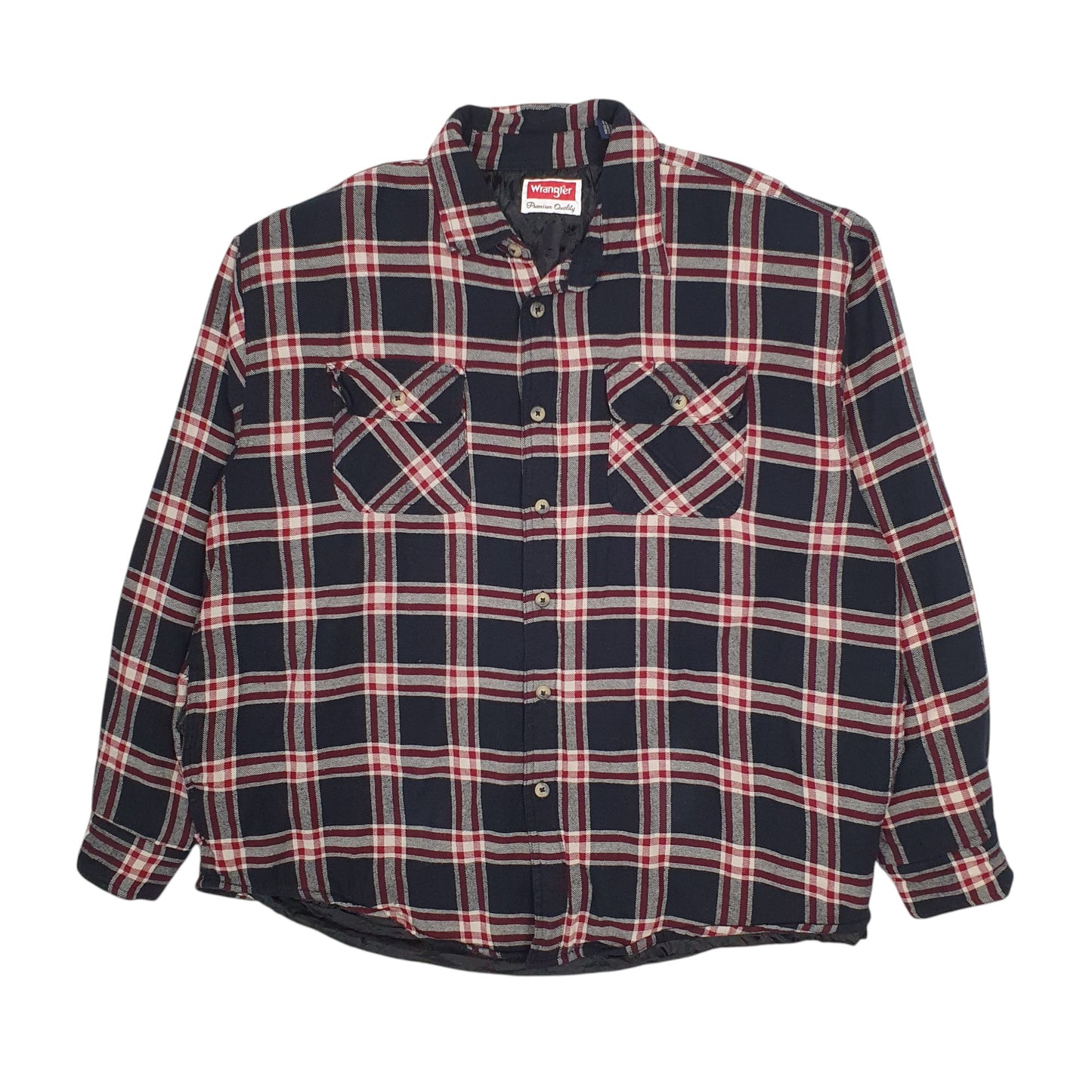 Mens Black Wrangler Plaid  Coat