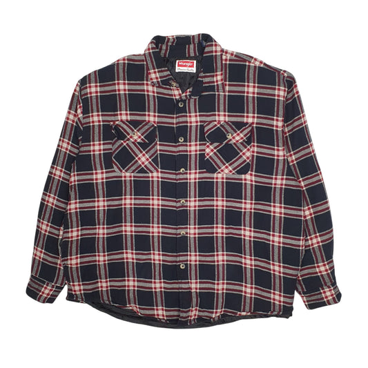 Mens Black Wrangler Plaid  Coat