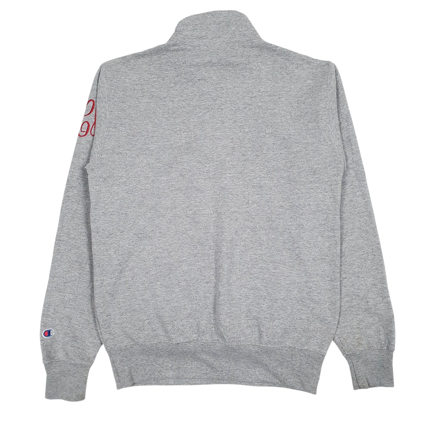 Mens Grey Champion  Quarter Zip Jumper