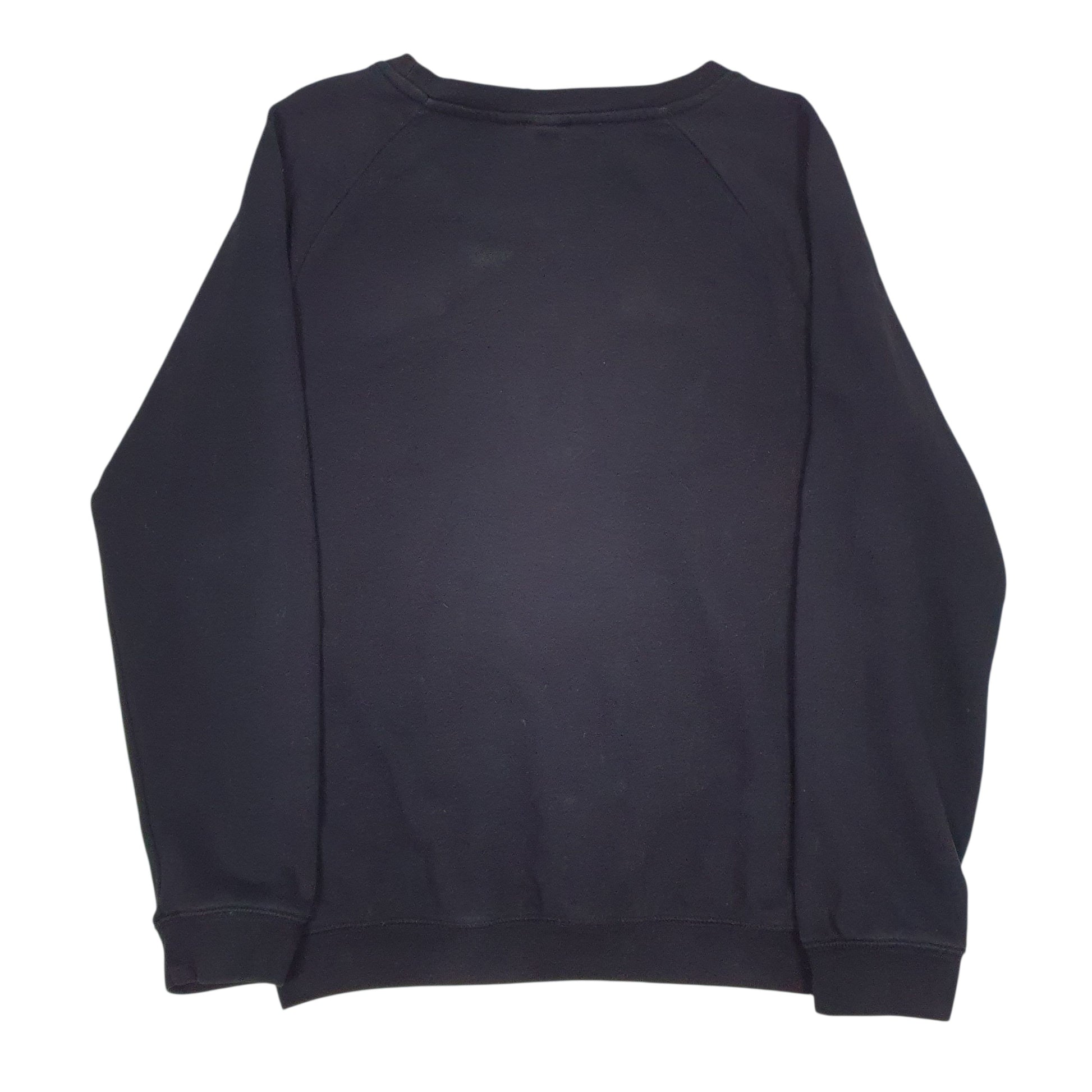 Womens Black Adidas Spellout Crewneck Jumper