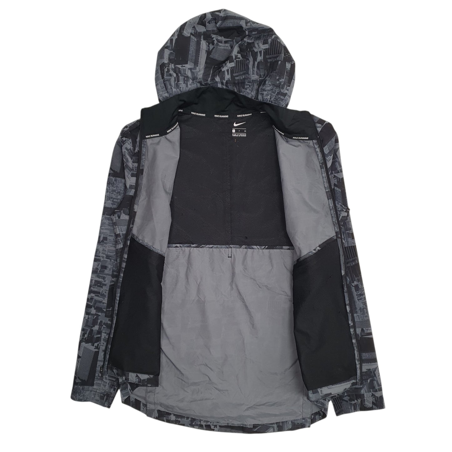 Mens Grey Nike Running Chicago Marathon 2018  Coat
